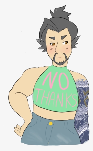 Hanzo In A Crop Top Inspired By @phsfg - Cartoon