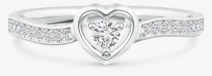 Lab Grown Diamond Open Heart Ring With Twisted Shank