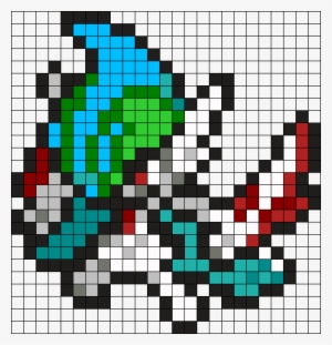 475 Mega Gallade Perler Bead Pattern / Bead Sprite - Pixel Art Pokemon Mega
