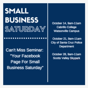 About Your Facebook Page For Small Business Saturday - Cobalt Blue