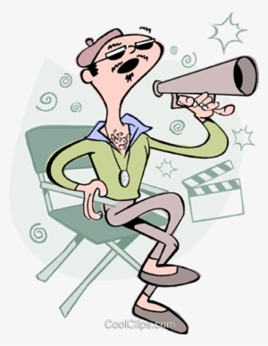 Movie Director With Megaphone - Movie Director Clipart Png