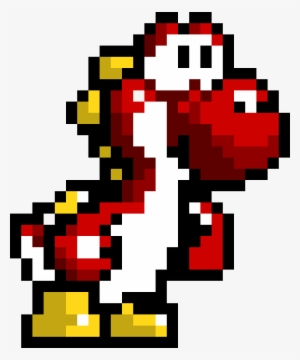 Red Yoshi - Pixel Yoshi