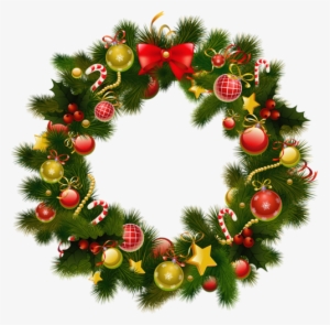 Country Christmas Wreath Png - クリスマス リース フリー 素材