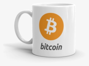 Bitcoin Logo Glossy White Coffee Mug - Bitcoin Mug