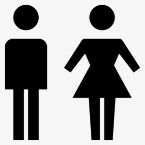 Man-woman Toilet Bathroom Sex Gender Comments - Man Woman Icon Png