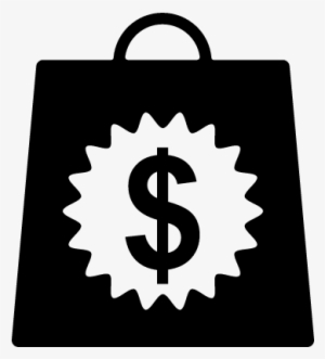 Shopping Bag With Dollars Money Sign Vector - Shopping Bag Dollar Sign