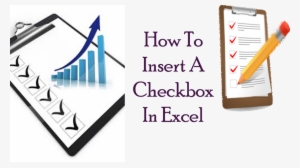 How To Insert A Checkbox In Excel - Checkbox