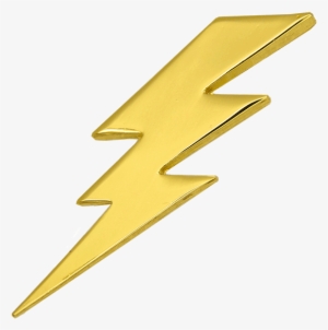 Lightning Pin 3d, Gold - 3d Lightning Symbol Png