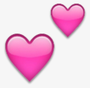 Heart Corazon Overlay Sticker - 2 Pink Hearts Emoji