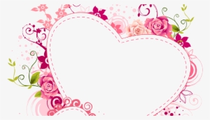 Http - //syedimranrocks - Blogspot - Com Pink Picture - Floral Frame Heart Png