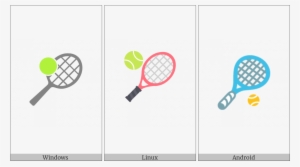 Tennis Racquet And Ball On Various Operating Systems - Tennis Racket