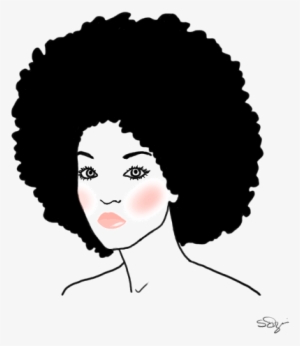 Ladies Room Afro Png - Afro Silhouette