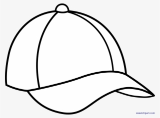 Drawn Hat Baseball Hat - Cap Black And White