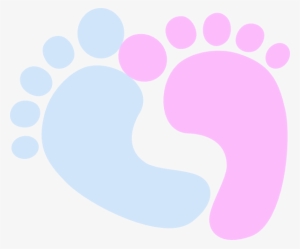 Small - Baby Feet Blue And Pink