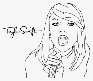 Drawing Taylor Swift 11 - Taylor Swift Coloring Pages