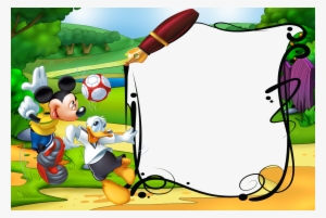 Mickey Mouse Frame Numbers Banner Clip Art - Mickey Mouse Frame Png