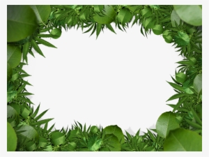 Nature Green Leaf Border Png Clipart Free Download - Leaves Border Png