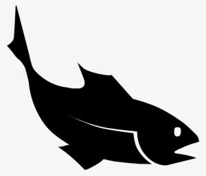 Drawing Of Sea Fish With Open Mouth Free Image Banner - Silhouette Fish Png Clipart