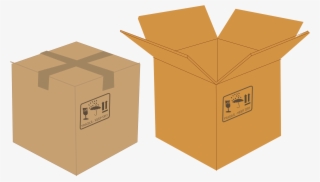 Box Clip Art - Open And Closed Box