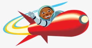 Images For Rocket Clip Art Png - Astronaut In Rocket Clipart
