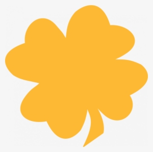 Yellow Clipart Shamrock - Yellow Four Leaf Clover