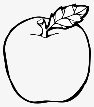 Apple Clipart Black And White Letters Png - Fruits Clipart Black And White