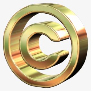 Copyright - Copyright Logo Gold Png