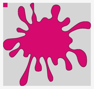 Color Pink Splat Clipart - Red Paint Splatter Clip Art