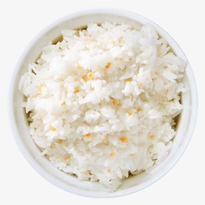Garlic Rice - Rice Bowl Top View Png