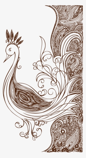 A Peacock Detailed Black and White Lined Coloring Book 3000x3000px ·  Creative Fabrica
