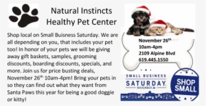 Small Buisness Sat Natural Instincts - Small Business Saturday 2011