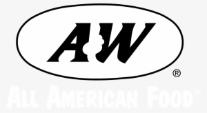 A&w All American Food Logo Black And White - Food Logo