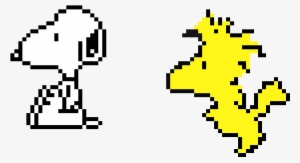 Snoopy & Woodstock - Easy Perler Bead Snoopy