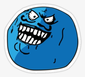Blueberry Face Meme" Stickers By Excessiveside I Lied - Blue Face Meme