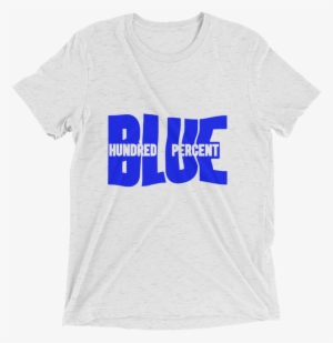 Hundred Percent Blue Flag Style T-shirt - Shoot Your Shot Shirt