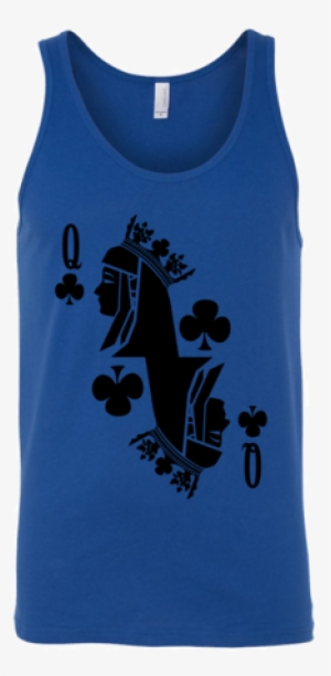 Queen Of Clubs Playing Card Poker Costume Cards Singlet - Playing Card