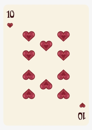 Nouveau Gemmes Playing Cards - Heart