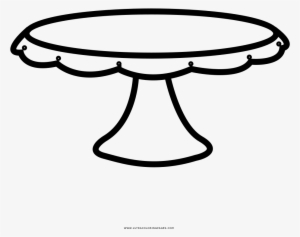 Cake Stand Coloring Page - Tutorial