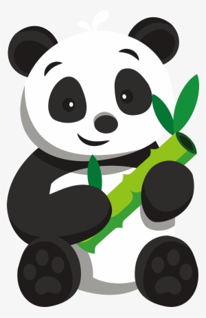 Giant Panda Panda House Restaurant Bear Clip Art - Panda Eating Bamboo Clipart