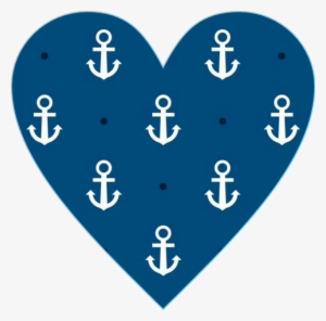 Heart Love Blue Anchor Awesome Cute Freetoedit - Emblem