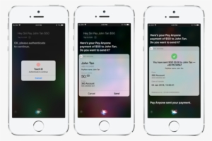 Making A Payment Via Siri - Iphone