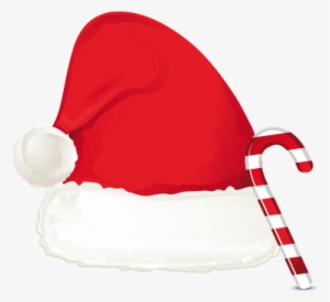 Png Pic - Christmas Hat And Candy Cane
