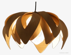 Tulip Pendant Light In Wood - Modern Pendant Light Png