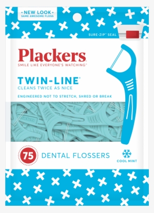 Plackers Twin-line Cool Mint Dental Floss Picks, 150 - Plackers Twin Line