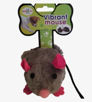 Cat Toy Grey Vibrating Mouse - Toy