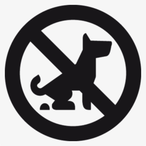 No Dog Poop Sign Sticker - Socality Logo