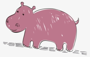 Mammal Clipart Pig Hippopotamus Cartoon Png - Vector Graphics