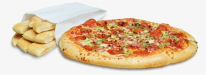3 Topping Pizza W/breadsticks - Flatbread