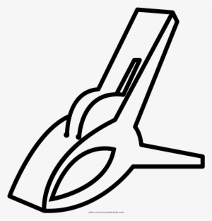 Clothes Pin Coloring Page - Clothespin