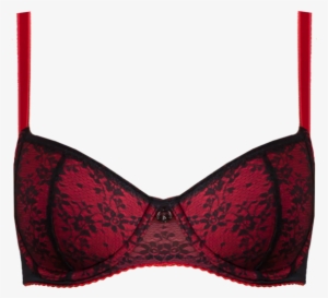 Lace Bra Chinese Red Braa03 1003black/chinesered - Brassiere